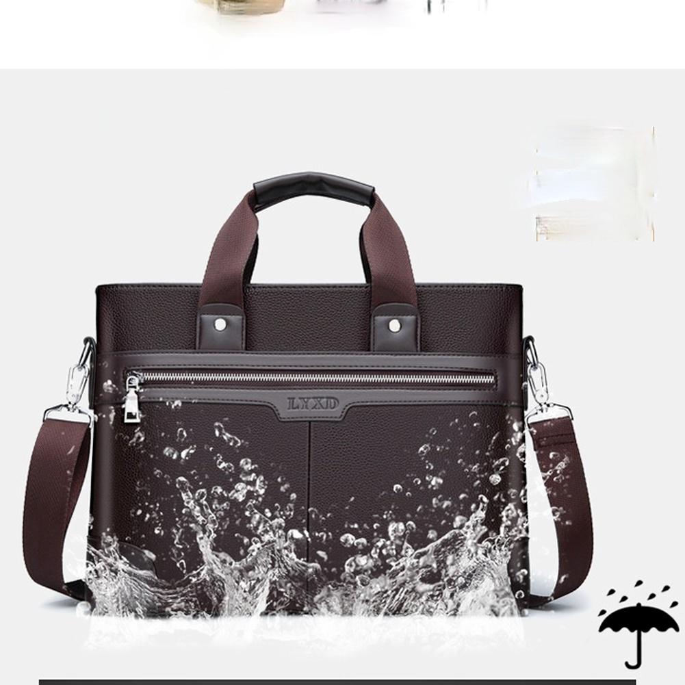 Мужские сумки для ноутбука Деловая сумка 14-дюймовая компьютерная сумка кофейный — фото 7