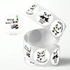 100-500Pcs Panda Reward Stickers Roll For Kids 1 Inch Round Cute Animal Panda Bamboo Kindergarten Teacher Motivational Stickers