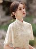 Elegant 2025 Young Women's Summer Long Qipao Dress