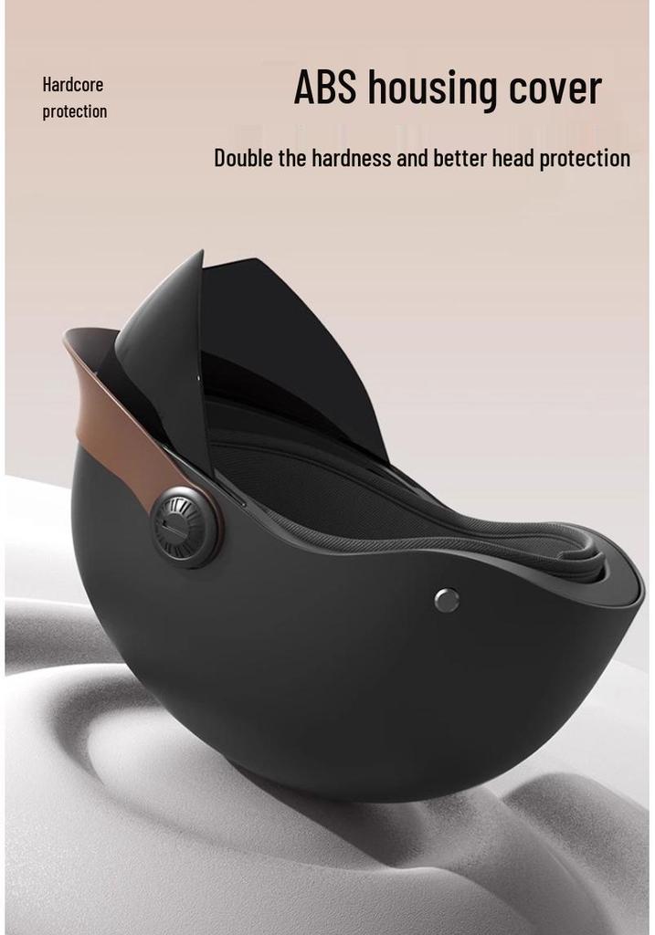 Certified Unisex Electric Vehicle Helmet - Lightweight, Sun-Protective, All-Season Motorcycle Half Helmet for Adults