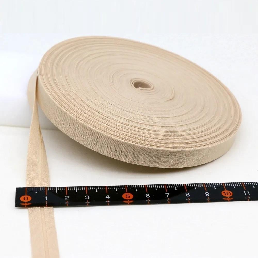 12mm(1/2") Narrow Ironed Single Folded Cotton Solid Color Bias Binding Tape Diy Ribbon Garment Quilt Craft Sewing Accessories