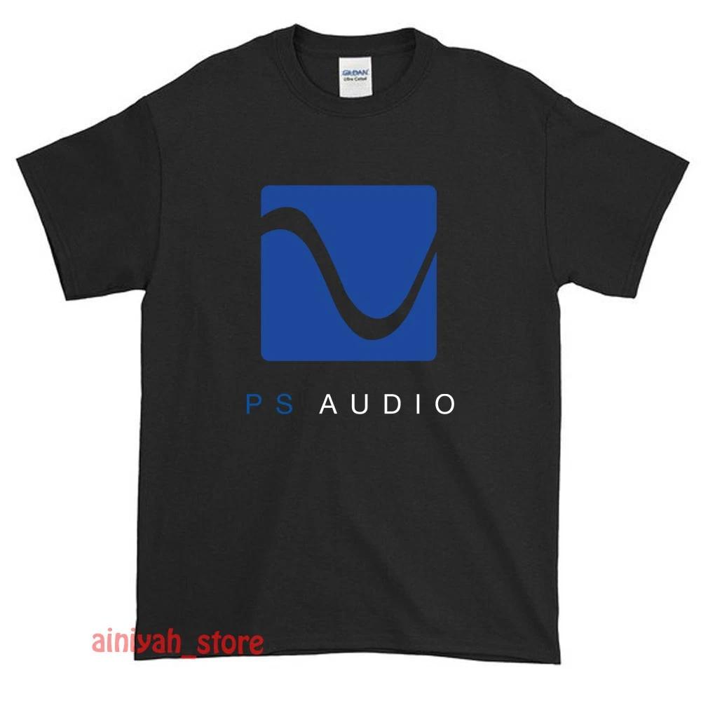 New PS Audio HighEnd Audio Logo Unisexs Funny Graphic TShirt 2026 Summer Unisex Unisex 100Cotton Oversized Tshirt Street Wear Y2K