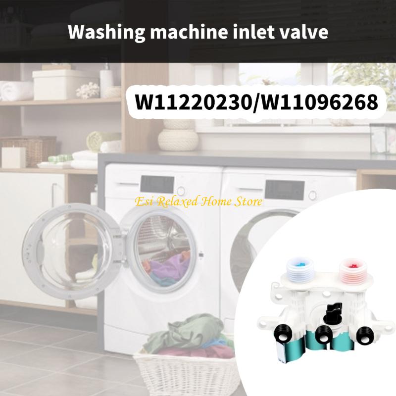 B46E W11096268 W11220230 Washing Machine Replacement for W10853296 W10632527 W10758829 W11096268 Water Inlet Accessories
