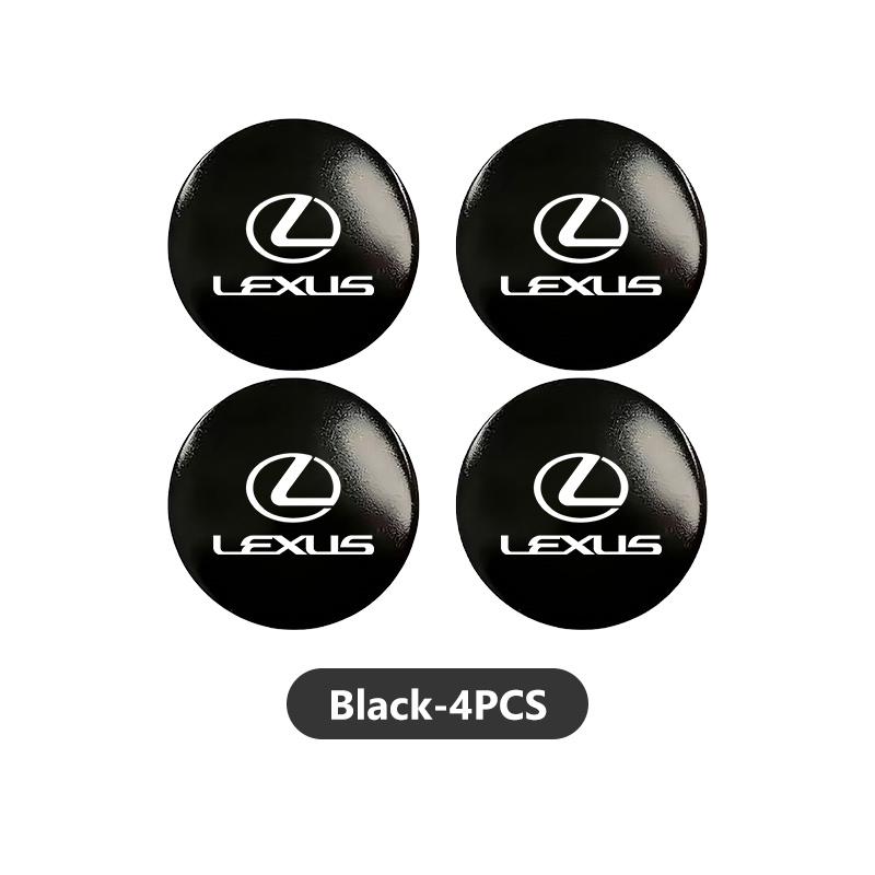 

For Lexus 4PCS 56mm Car Badge Wheel Center Cover Stickers Hub Caps Decal RX 300 400 460 UX 200 NX LX LS GS 330 IS 250 300 GX