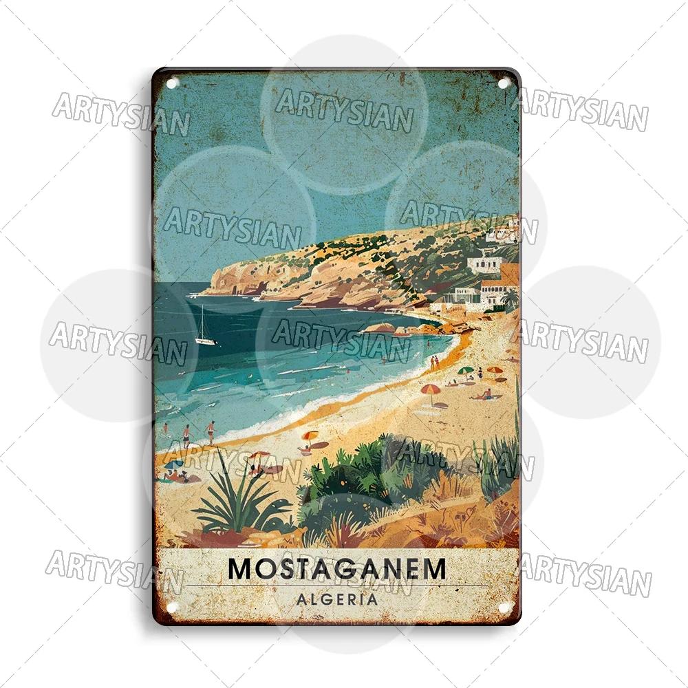 

Maghreb Travel Cityscape Metal Sign Tunisia Alger Algeria Chefchaouen Morocco Marrakesh Oran Kabylie Hammamet Tunis Gafsa Plaque 20x30cm