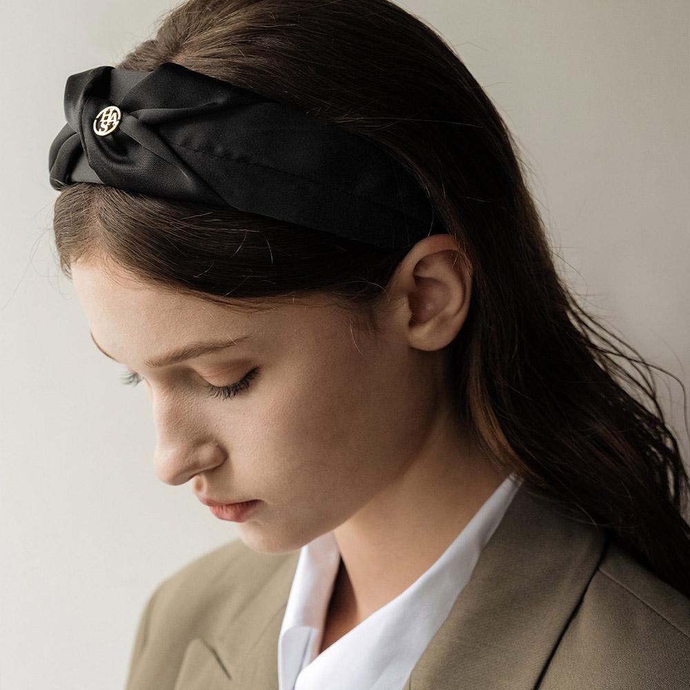 Has Bfh001 Black Round Logo Hairband