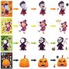Creative Cm2304010 Cross-border Halloween Pumpkin Puzzles Fun Decoration Stickers Set
