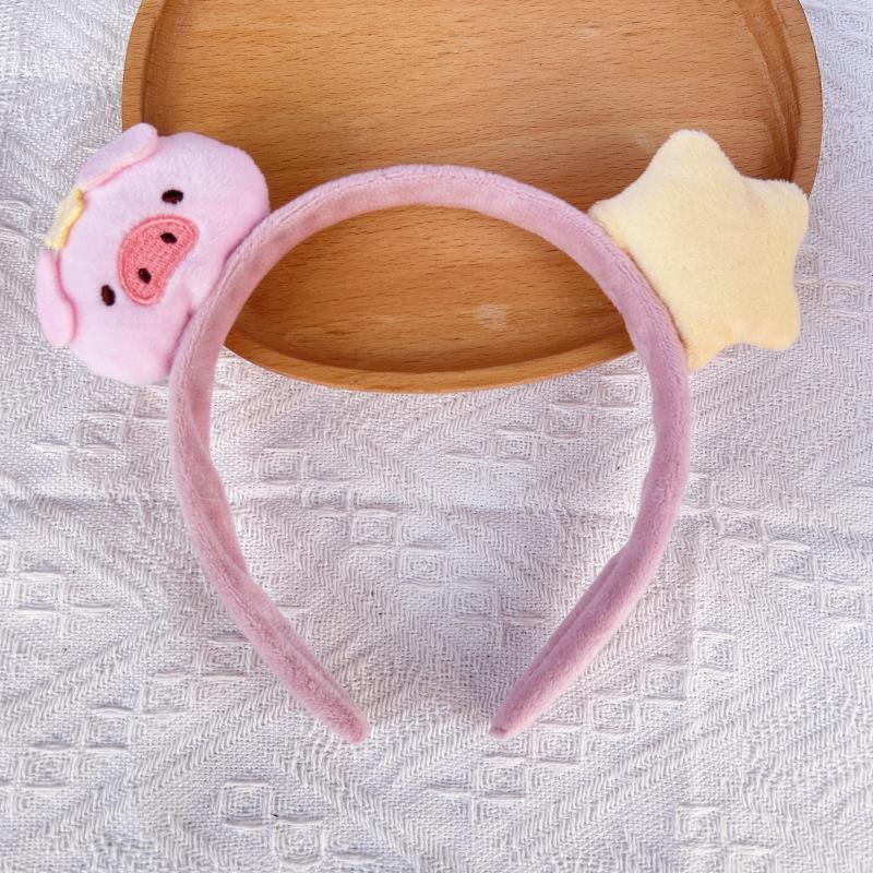 Cartoon Plush Headband: Cute Hair Accessory for Women & Kids, Perfect for Face Washing