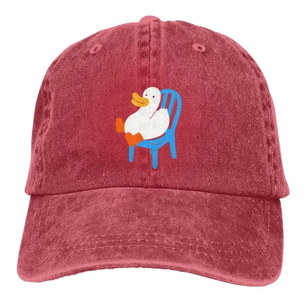 

Summer Cap Sun Visor Duck Sitting In A Chair Hip Hop Caps Animal Cowboy Hat Peaked Hats - Men s Summer Cotton Graphic Tee 5XL різнокольоровий