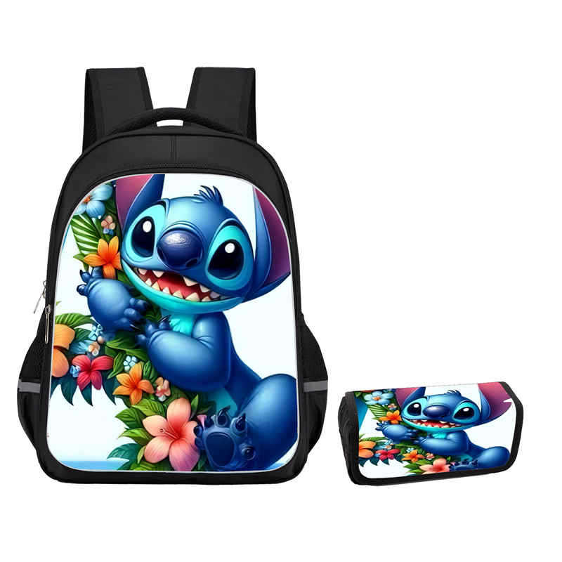 Stitch Combination Set Peripheral Backpack Men'S And Women'S Pencil Bag