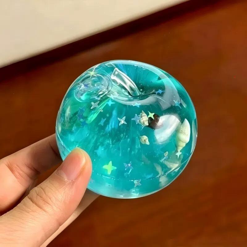 Cute Ocean Star Stress Balls Fidget Relief Sensory Toy Maltose Cube Apple Squeeze Squishy Maltose Slow Rise For  Adhd Gift