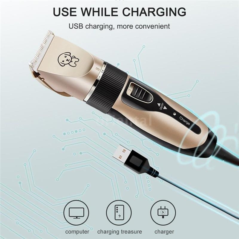 Clipper Shaving Tool Electric Pet Grooming Hair Trimmer USB Pet Hair Cutter Dog Cat Rabbit Hair
