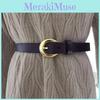 Classic Genuine Leather Womens Belt With Alloy Pin Buckle For Denim Pants