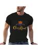 Camiseta para Hombre Estampado Crown Royal Manga Corta Cuello Redondo Negra Casual Adecuada