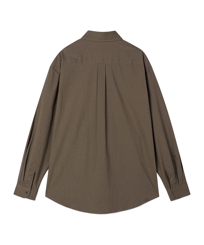 PRAIRIE Comfort Shadow Stripe Shirt (Brown)