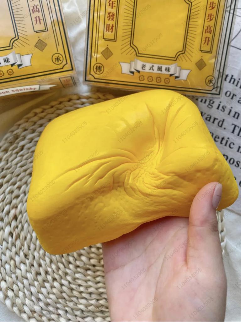 Thick Square Milk Rice Cake Squishy Slow Rising Milk Cake Bread Slow Rebound Fidget Toy Anti Stress Release Hand Relax Toy