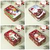 Cute Tinplate Christmas Tin Box Festival Ornaments Gift Candy Jar New Year Party Supplies Gift Box Christmas