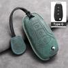 Leather 3 Buttons Car Flip Key Case Cover for Ford Figo 2017 Mondeo 5 Ecosport Puma 2020 Fiesta Mk8 Everest Ranger Protector Fob