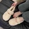 Fashion Bow Women Flats Suede Shoes Fur Loafers Short Plush Sport Shoes Casual 2025 Winter New Fashion Woman Sneakers Walking Zapatos