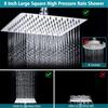 Silver Stainless Steel Shower Stall Faucet  Set Rainfall Rain Mixer Towel Swivel Spout Bath Head Bathroom Sprinkler Mixer Tap Set