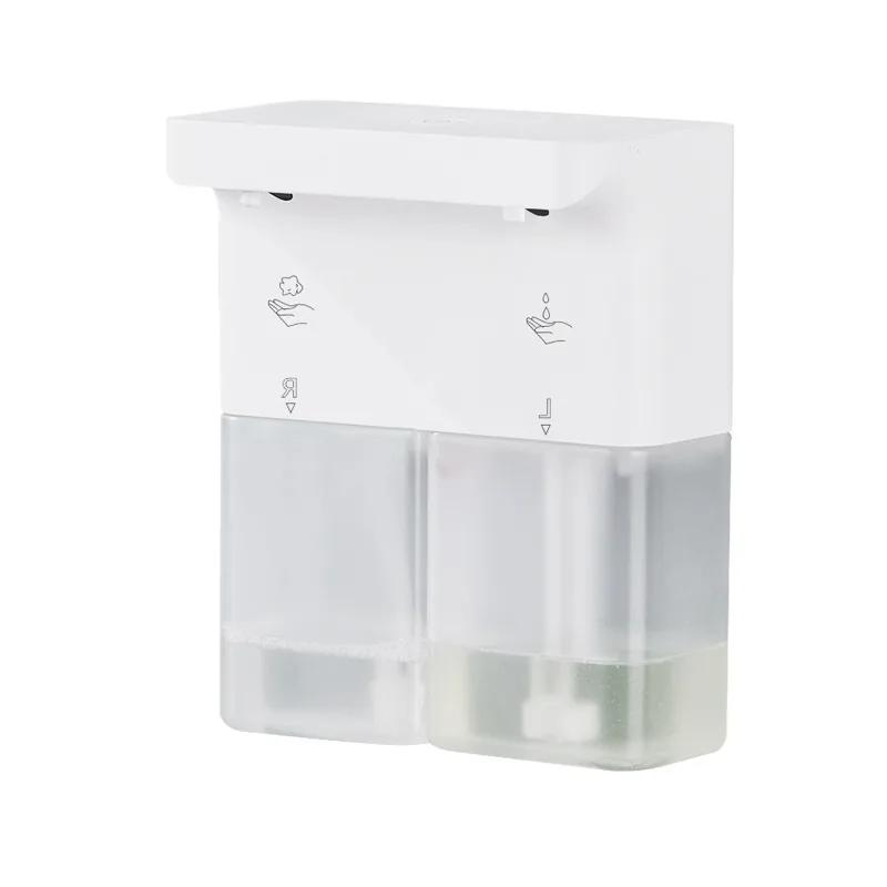 DurableAutomatic Soap Dispenser Double-head Induction Kitchen Detergent Bathroom Nail-free Wall-mounted Body Wash Shampoo Dispen