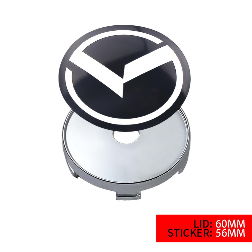 2026 Hot Car Sticker 4PC 56mm 60mm Car Wheel Center Covers Sticker Hub Cap Decoration For KIA Ceed Sorento K5 Rio Sportage Soul