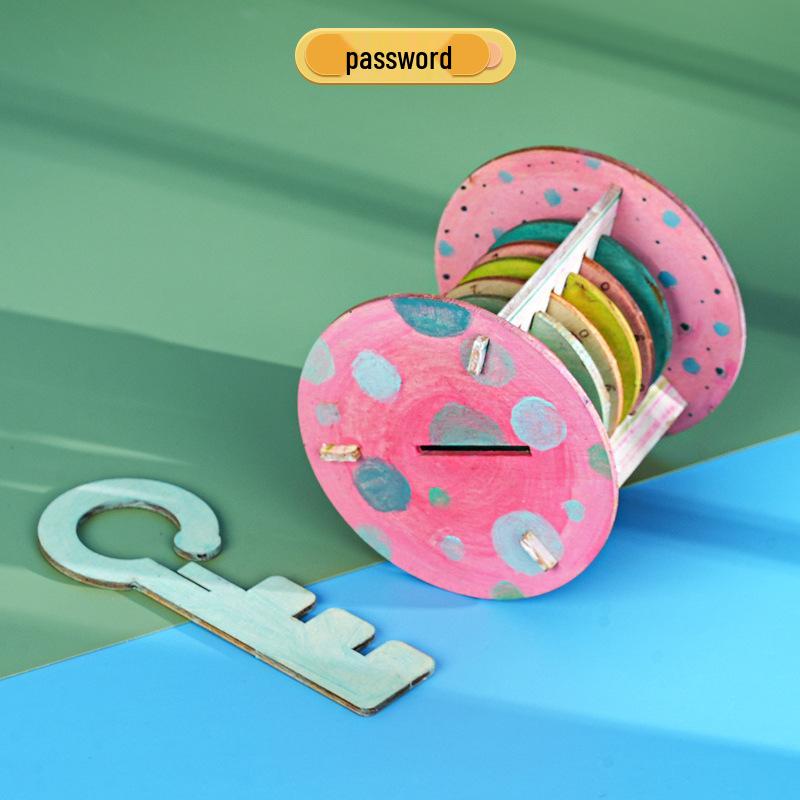 Wooden Password Lock DIY Kit: Science Experiment & Novelty Teaching Aid