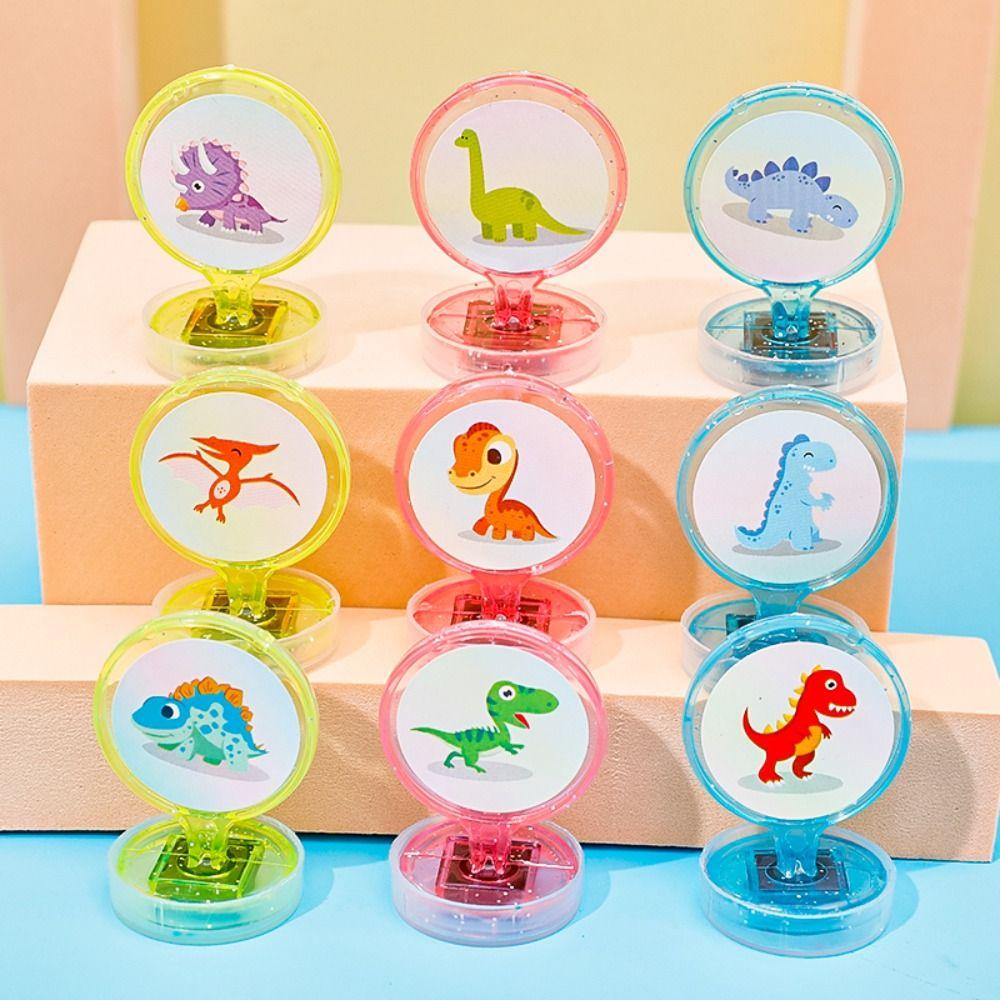 

Cartoon Tyrannosaurus Signet DIY Children Round Seal Cute Dinosuar Stamp Kids/Children