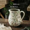 Vase Kettle Shape Ceramic Desktop Ornament Living Room Flower Arrangement Hydroponic Utensils Creative Retro Pastoral High Sense