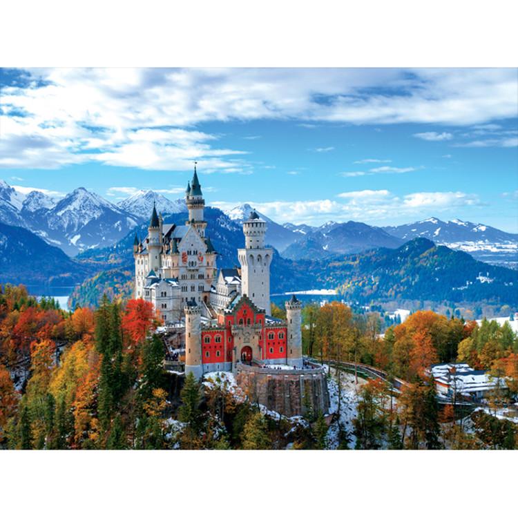 2000-piece Jigsaw Puzzle - Gorgeous Late Autumn At Neuschwanstein Castle, Popular Korean Puzzle