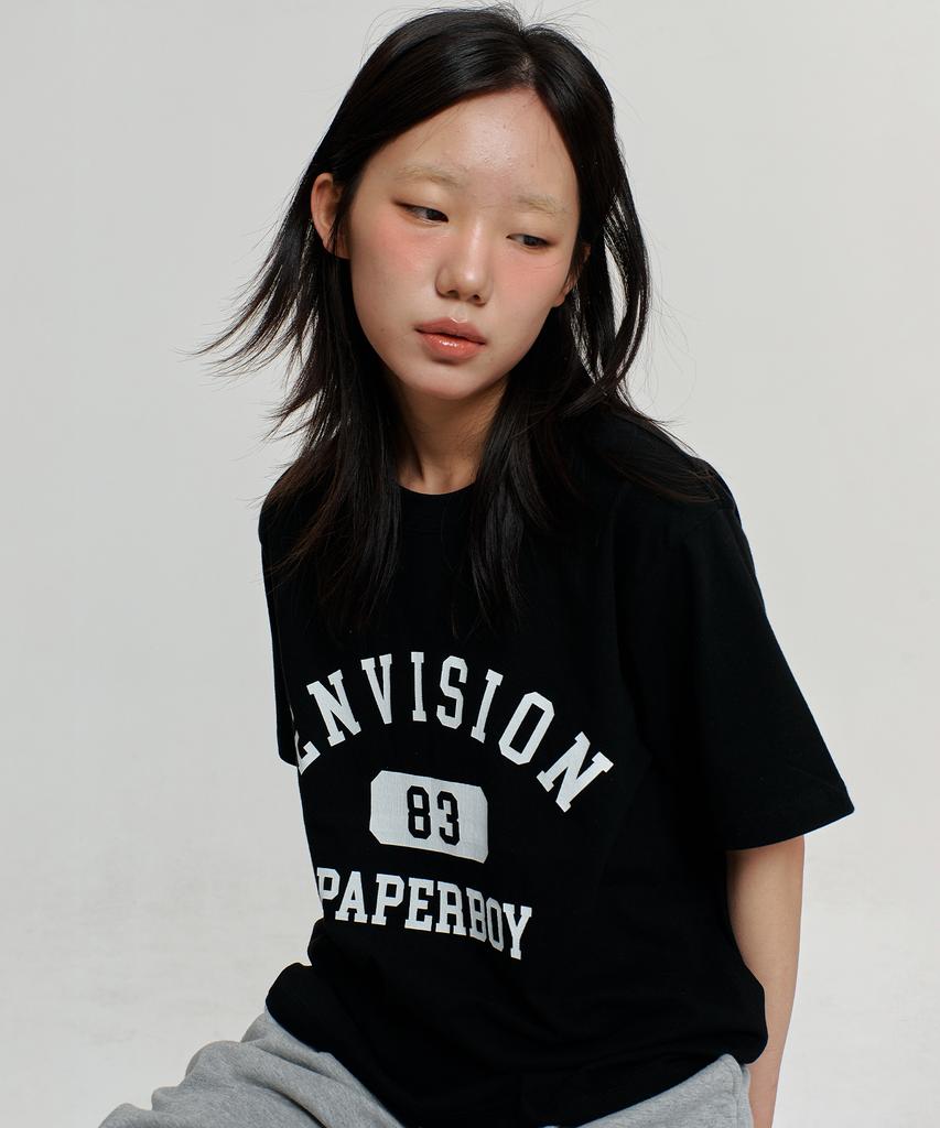 PAPERBOY Envision Short Sleeve T-Shirt - White Melange