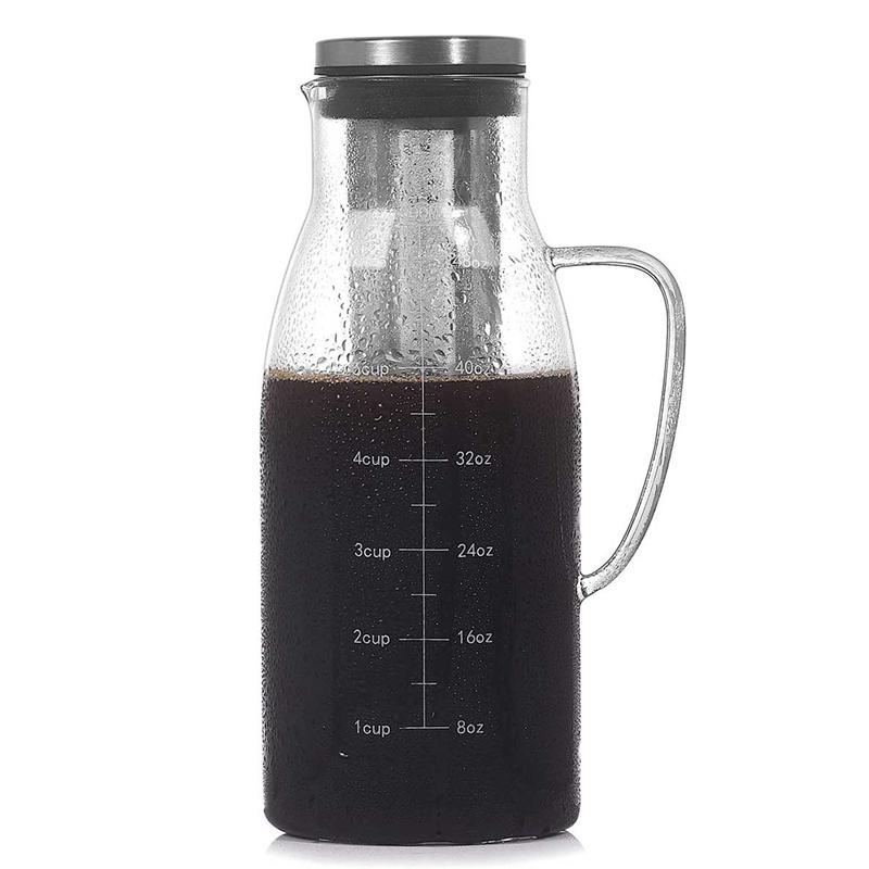

1 pcs. Express CCOFFEE, frozen tea maker with lid & amp; Scale, double coffee filter