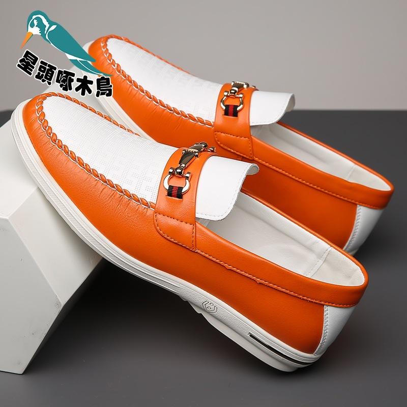 

Мужские туфли Doudou мужские летние дышащие туфли для вождения новая повседневная кожаная обувь комбинезон 38