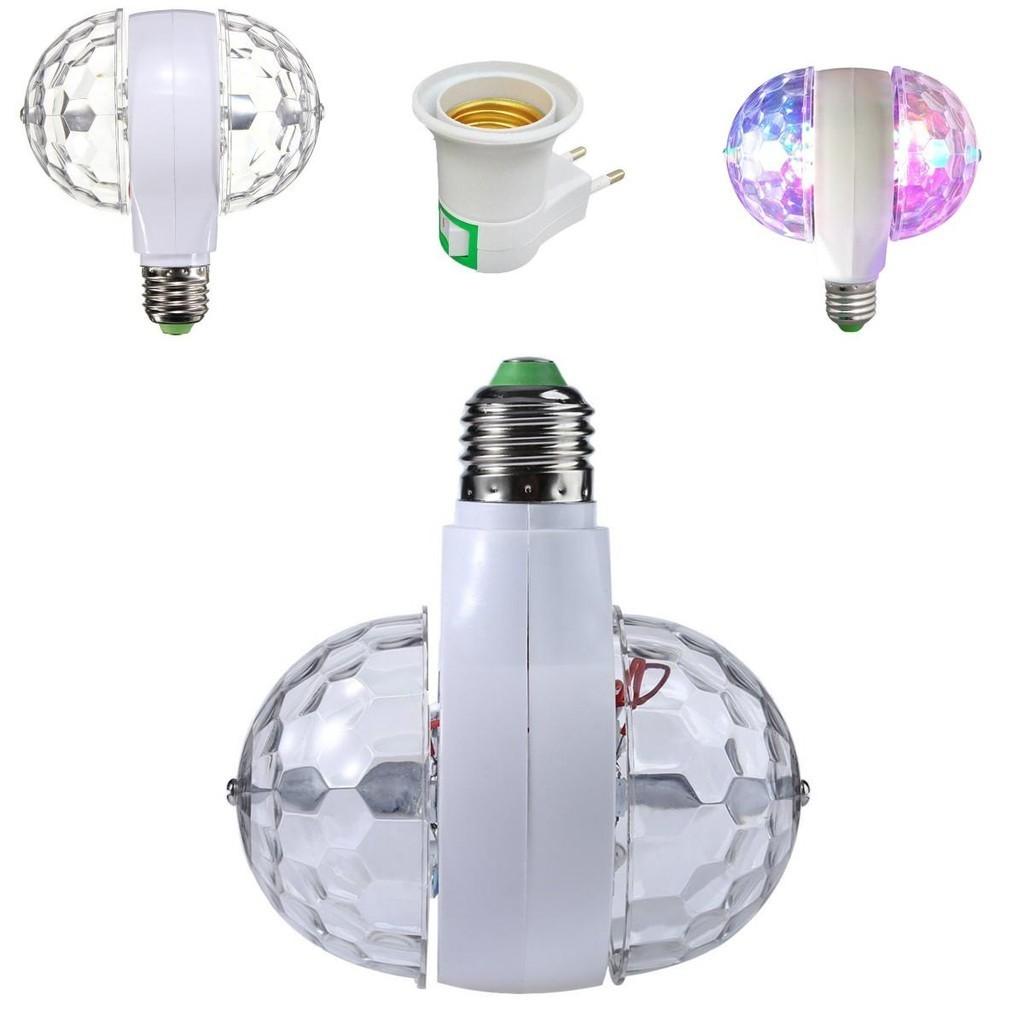 E27 6w Double-headed Led Ball Stage Rgb Light Bulb Perfect For Ktv And Disco Parties