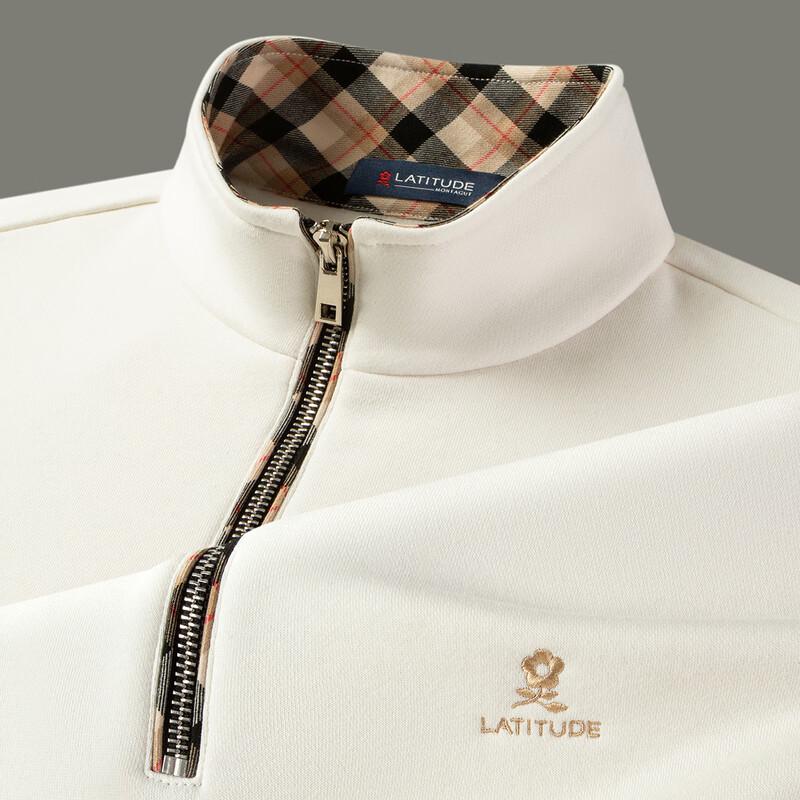 MONTAGUT Men's Brushed Patchwork Long-Sleeve Sweatshirt