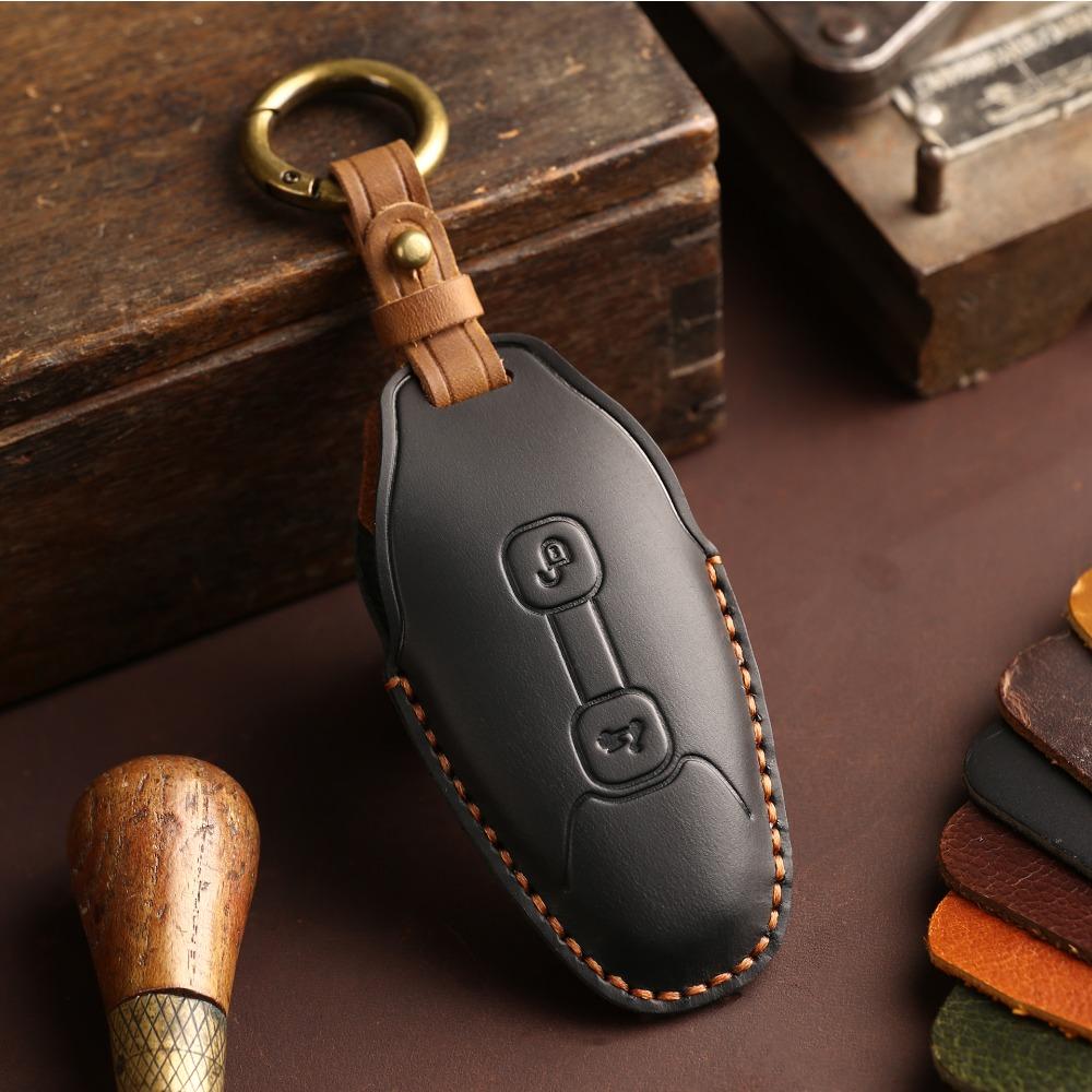 Suitable for Motorcycle Vespa Key Cover GTS300 Special Remote Control Protective Cover Leather High-end Retro