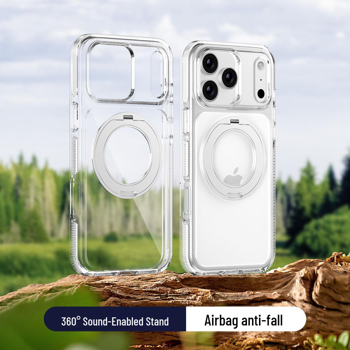 

Apple iPhone 17 Pro Max Case: New Anti-Yellow Bracket, Magnetic, 360° Rotation iPhone 17 Pro