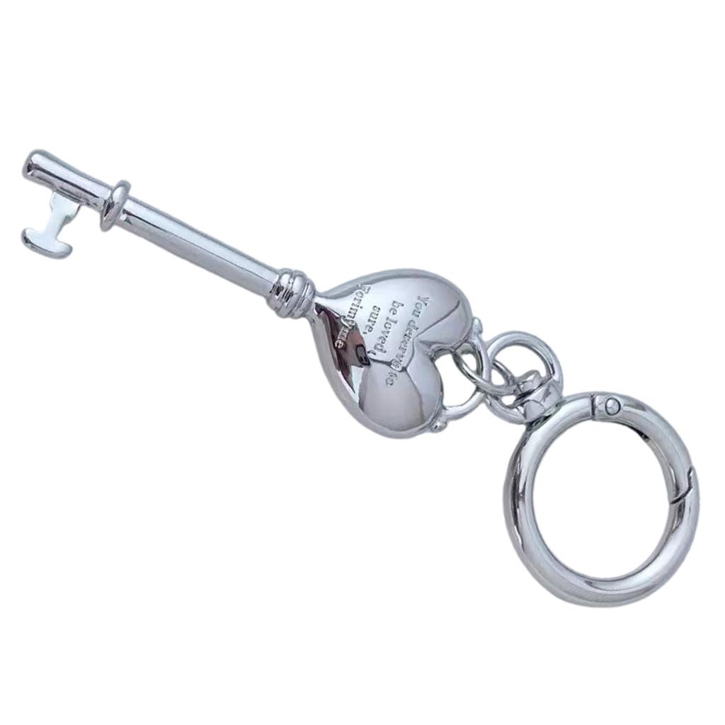 Heart Lock Pendant Keychain Multi-Functional Bag Decoration Couple Gift For Anniversaries Engraved Accessory For Bags