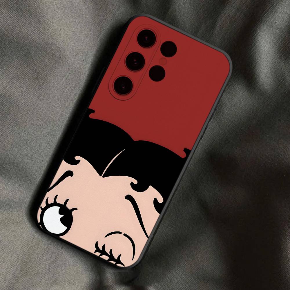 

BIMBO Girl B-Betty-es BoOpS Phone Case For Samsung S25,S24,Ultra,S20,S30,Plus,S22,S23,Ultra,Plus,5G Anti-Scratch TPU Shell Samsung S205G