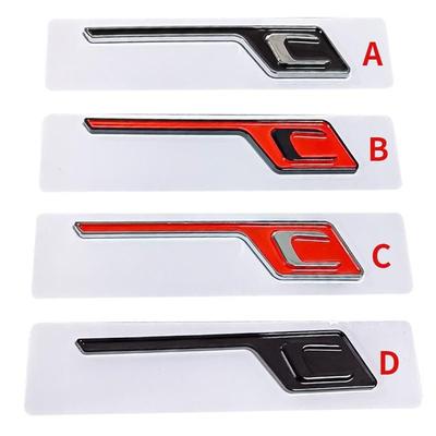 Abs krom harf 3d logo etiketler bagaj çıkartmaları c ve sınıf gtr gt63s glc63s cla45c araba bagaj kapağı rozeti