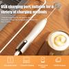 Bătător Electric Portabil cu USB pentru Ouă pentru Bucătăria Casnică, Bătător de Albușuri și Spumant de Cafea Portabil pentru Bătut și Bătut Smântână