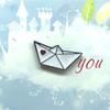 Boat Paper Plane Enamel Pins Dripping Oil  Cute   Childhood