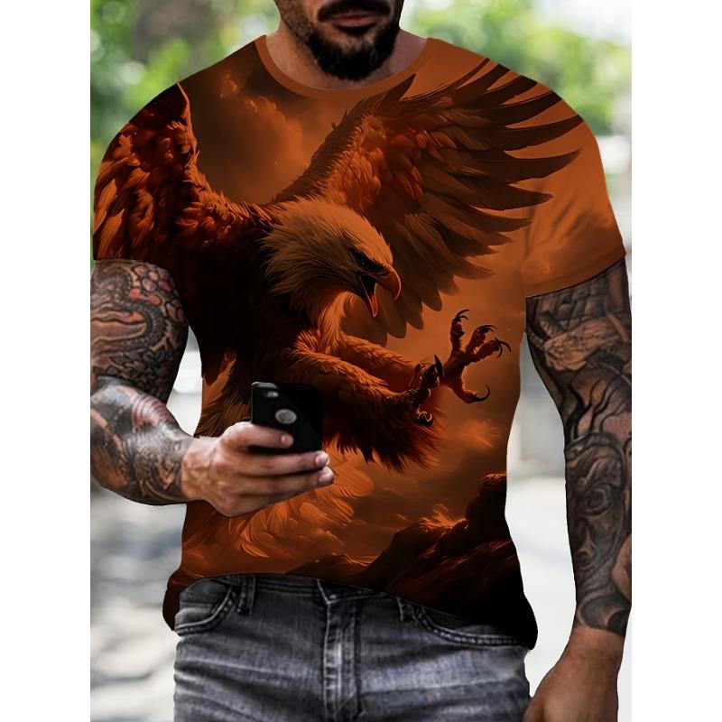 Men'S Summer 3D Digital Print T-Shirt Trendy