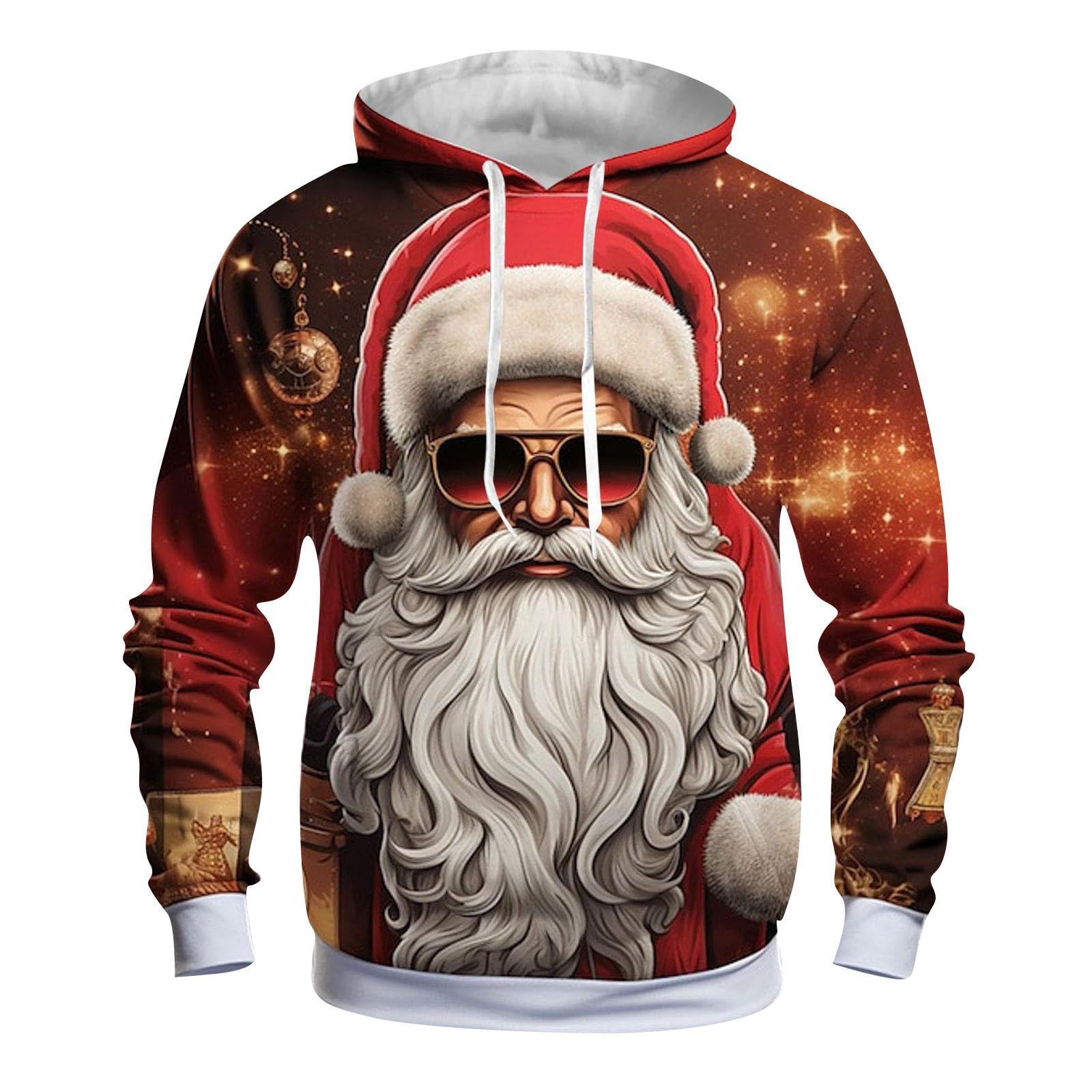 

Мужское теплое плюшевое пальто с принтом, флисовый свитер, повседневное пальто, свитер с карманами, зимнее пальто XL киноварь