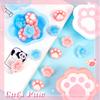 Kawaii Stationery Items Aesthetic Stationery Supplies Back To School Acsesories Cat's Paw Eraser Drawing Rubber Cute Things