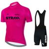 Foreign Trade Hot-selling Short-sleeved Cycling Suit Men's Tight-fitting Bicycle Downhill Suit Outdoor Quick-drying Breathable Mountain Bike