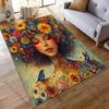 Nature harmony flowers vibrant life carpet Yoga living room room decor children's crawling mat doormat area rug games mat