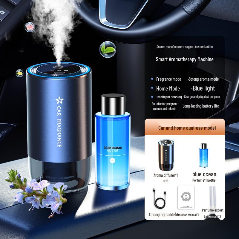 Dual-Use Smart Car & Home Aromatherapy Diffuser with Atmosphere Light & Deodorizer