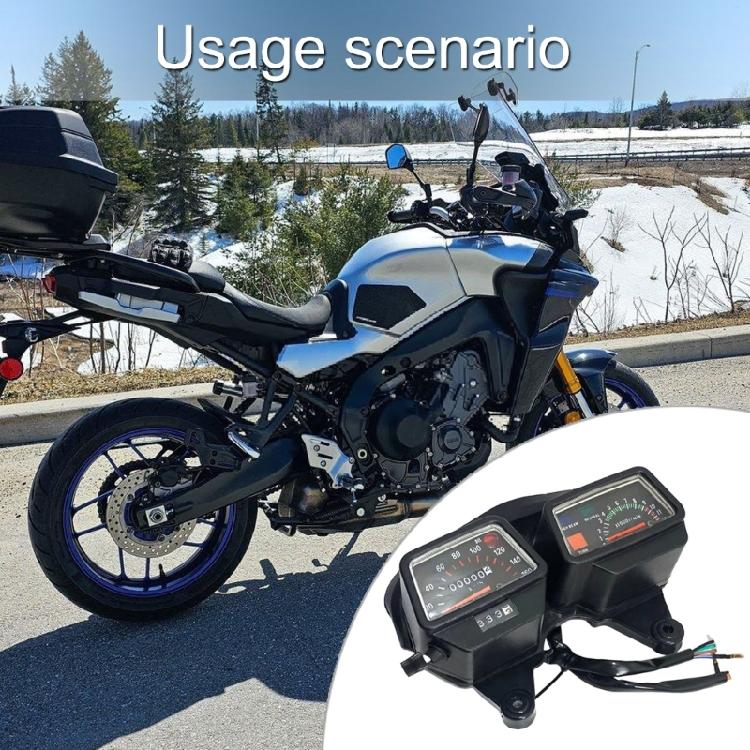 ABS Motorbike Display Tachometer Coal Meter Distance Display Outfits DT125 DT125R Offroad Black LCD Panel