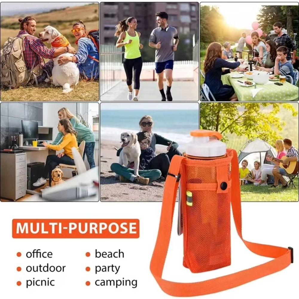 with Strap Mobile Phone Bag Portable Cup Sleeve Pouch Sport Water Bottle Cover  For Camping